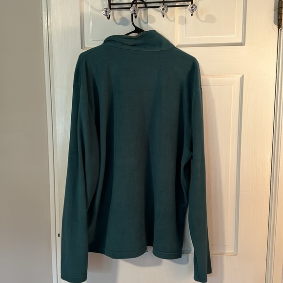Men's Regatta Great Outdoors Hunter Green Long Sleeve 1/4 Zip Fleece; size XXL - Picture 5 of 5